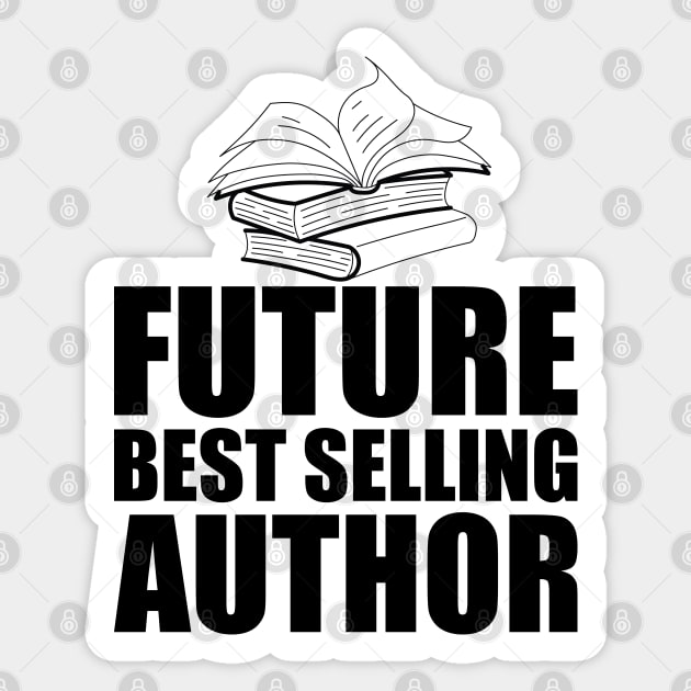 Future Best Selling Author Sticker by KC Happy Shop